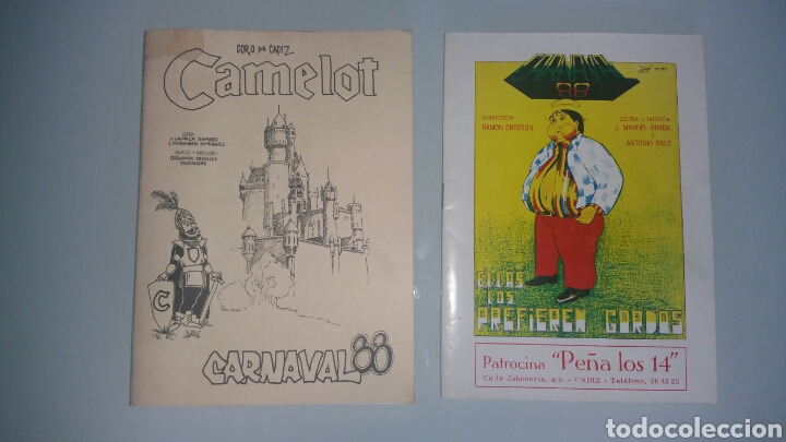 Coleccionismo de Revistas y Peri&oacute;dicos: Libretos de popurrit, carnaval 88 de C&aacute;diz.