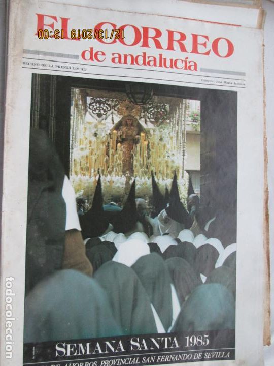 Coleccionismo de Revistas y Peri&oacute;dicos: EL CORREO DE ANDALUCIA , SEMANA SANTA 1985 - MARZO-ABRIL 1985