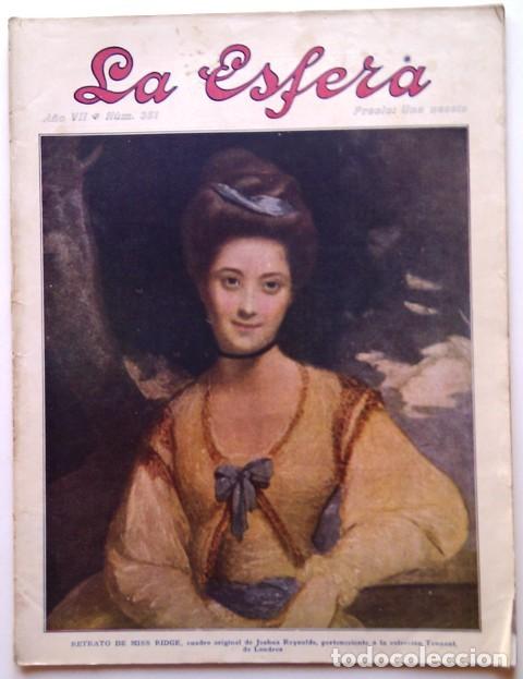 Coleccionismo de Revistas y Peri&oacute;dicos: La Esfera. Ilustraci&oacute;n Mundial. 25 de Septiembre de 1920, n.&ordm; 351.  Orignal de &eacute;poca.