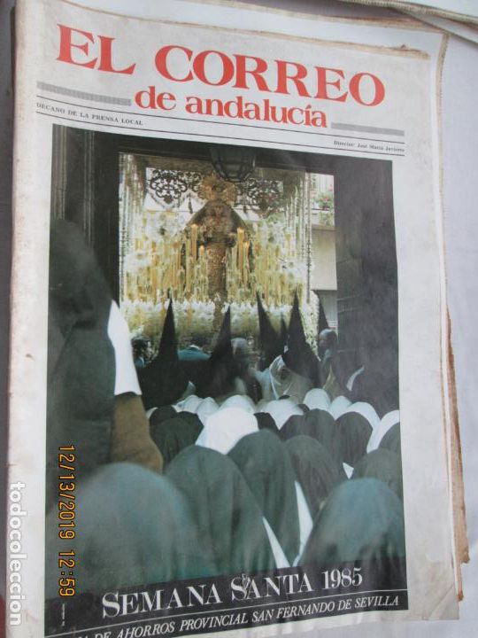 Coleccionismo de Revistas y Peri&oacute;dicos: EL CORREO DE ANDALUCIA , SEMANA SANTA 1985 - MARZO ABRIL 1985