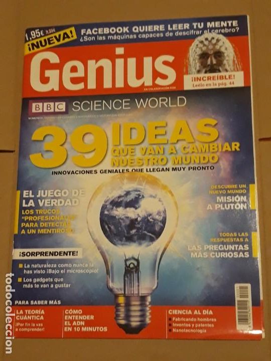 Collection Magazines and Newspapers: REVISTA GENIUS N&ordm; 1 39 IDEAS QUE VAN A CAMBIAR NUESTRO MUNDO*