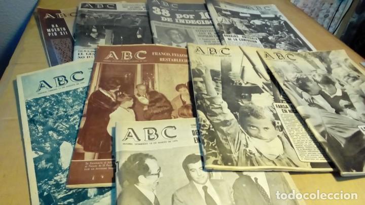 Coleccionismo de Revistas y Peri&oacute;dicos: 9 ejemplares ABC