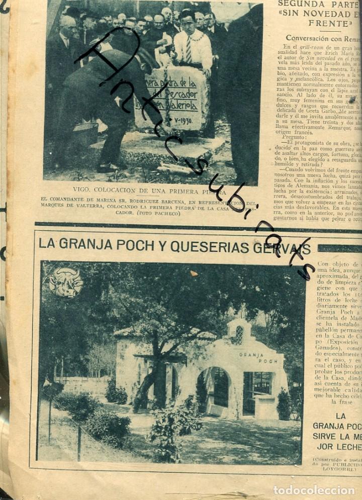 Collection Magazines and Newspapers: REVISTA 1930 GRANJA POCH GERVAIS MADRID LA CASA DEL PESCADOR DE VIGO EUGENIO HERMOSO FREGENAL SIERRA