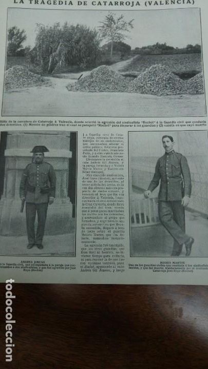 Sammeln von Zeitschriften und Zeitungen: CATARROJA TRAGEDIA GUADALAJARA VIRGEN ANTIGUA LLODIO REYES GUERNICA ISLA CHACHARRAMENDI A&Ntilde;O 1919
