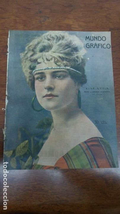 Colecionismo de Revistas e Jornais: GALATEA BELLA Y NOTABLE CUPLETISTA HOJA REVISTA A&Ntilde;O 1919