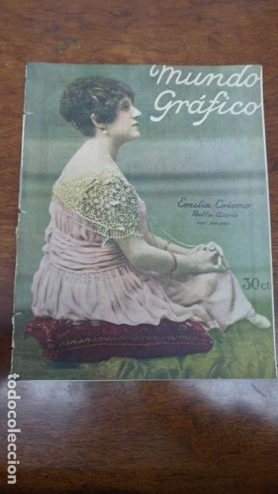 Colecionismo de Revistas e Jornais: EMILIA COLOMO BELLA ACTRIZ HOJA REVISTA A&Ntilde;O 1919