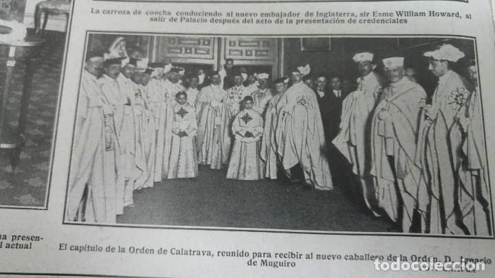 Collezionismo di Riviste e Giornali: CAPITULO ORDEN DE CALATRAVA NUEVO CABALLERO IGNACIO DE MUGUIRO HOJA REVISTA A&Ntilde;O 1919