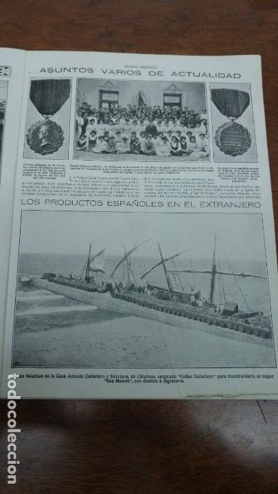 Collection Magazines and Newspapers: MERIDA BATALLON ARTILLERIA EXPORTACION CO&Ntilde;AC CABALLERO PARISIANA MADRID ROCAS VALENCIA CORPUS 1919
