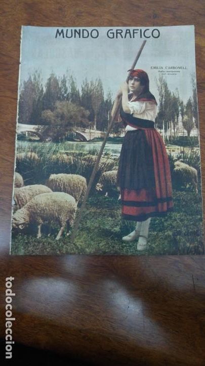 Colecionismo de Revistas e Jornais: EMILIA CARBONELL BELLA CANCIONISTA HOJA REVISTA A&Ntilde;O 1919