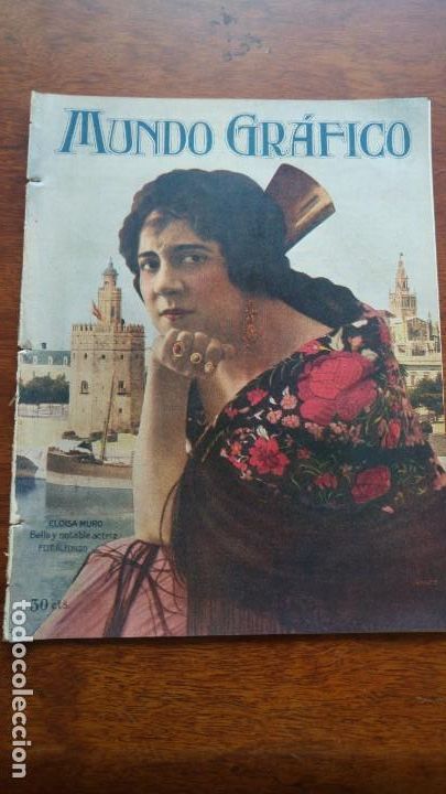 Collection Magazines and Newspapers: ELOISA MURO BELLA Y NOTABLE ACTRIZ HOJA REVISTA A&Ntilde;O 1919