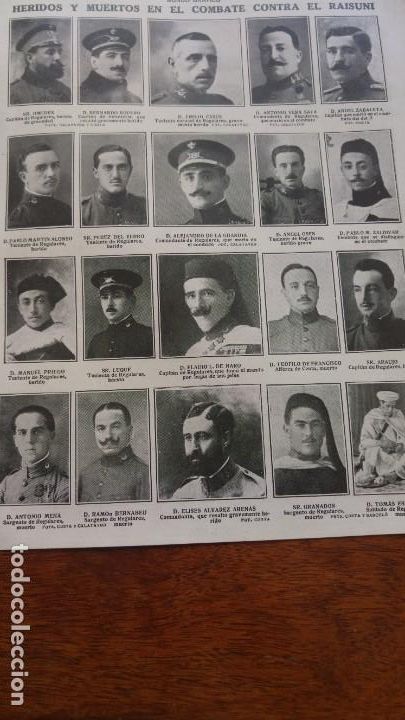 Coleccionismo de revistas y peri&oacute;dicos: WAD-RAS BEN AMAN FAHILN COMBATE EL RAISUNI MUERTOS LLORET DE MAR ENTIERRO MARQUES MOCHALES 1919