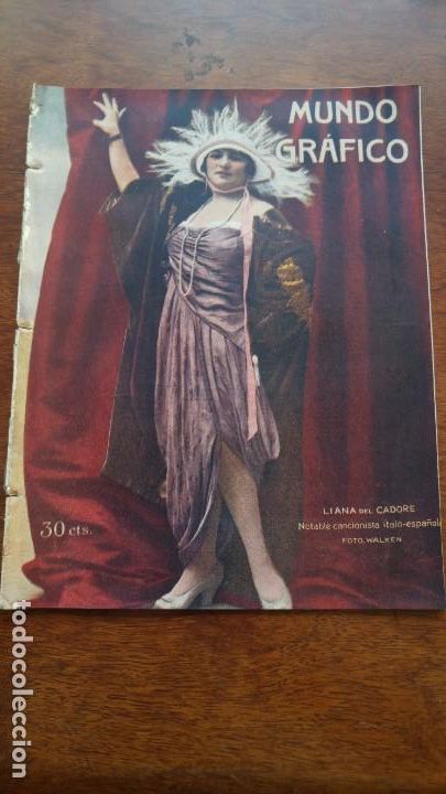 Collezionismo di Riviste e Giornali: LIANA DEL CADORE NOTABLE CANCIONISTA ITALO-ESPA&Ntilde;OLA HOJA REVISTA A&Ntilde;O 1919