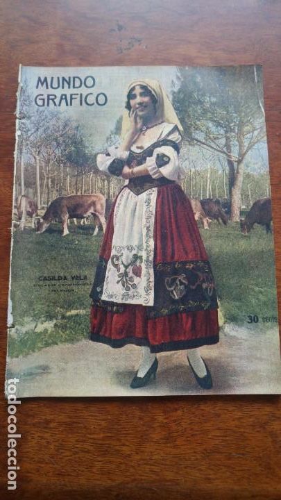 Collection Magazines and Newspapers: CASILDA VELA NOTABLE CANCIONISTA HOJA REVISTA A&Ntilde;O 1919