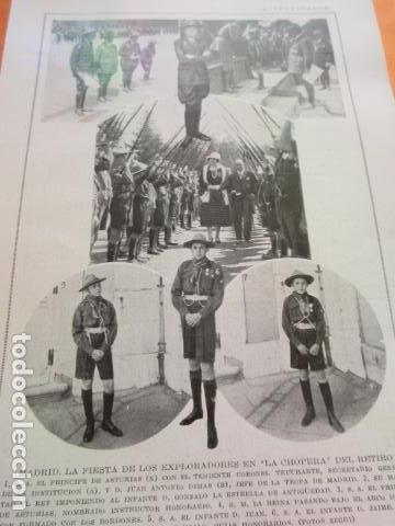 Collezionismo di Riviste e Giornali: RECORTE 1925 - MADRID FIESTA EXPLORADORES LA CHOPERA DEL RETIRO PRINCIPE DE ASTURIAS