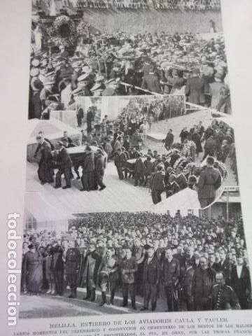 Collezionismo di Riviste e Giornali: RECORTE 1929 - MELILLA ENTIERRO AVIADORES CAULA Y TAULER