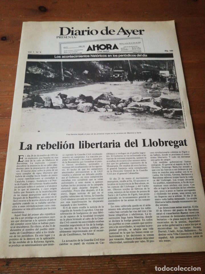 Sammeln von Zeitschriften und Zeitungen: Revista Diario de Ayer. N&uacute;mero 9. Presenta: Ahora.