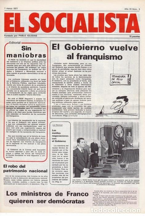 Collection Magazines and Newspapers: EL SOCIALISTA. MARZO 1977