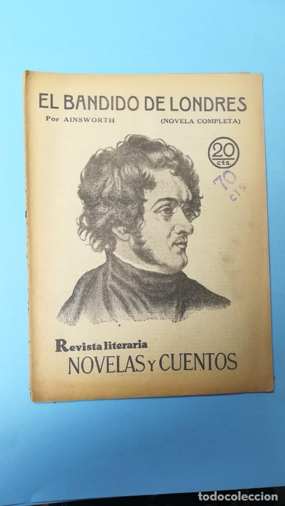 Sammeln von Zeitschriften und Zeitungen: El bandido de Londres. Ainsworth. Colecci&oacute;n Novelas y cuentos