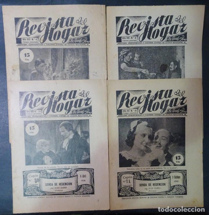 Collection Magazines and Newspapers: LOTE DE 4 ANTIGUAS PUBLICACIONES -REVISTA DEL HOGAR- , N&Uacute;MEROS VARIADOS A&Ntilde;OS 30, VER FOTOS