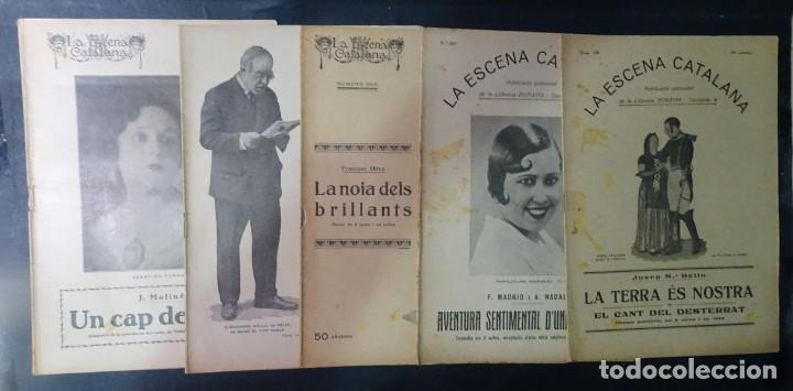 Coleccionismo de Revistas y Peri&oacute;dicos: LOTE DE 5 ANTIGUAS PUBLICACIONES DE TEATRO, A&Ntilde;OS 20-30 - LA ESCENA CATALANA-, VER FOTOS