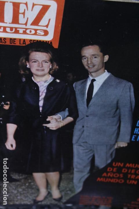 Coleccionismo de revistas y peri&oacute;dicos: DIEZ MINUTOS BEATLES REINAS GRECIA DINAMARCA NATALIE WOOD SARA MONTIEL 1964