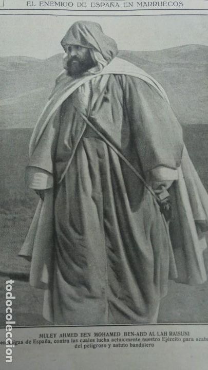Coleccionismo de revistas y peri&oacute;dicos: AHMED AL-RAISULI FONDAK AIN-YEDIDA RIO LLOBREGAT DESBORDAMIENTO CORNELLA MANRESA SOLSONA 1919