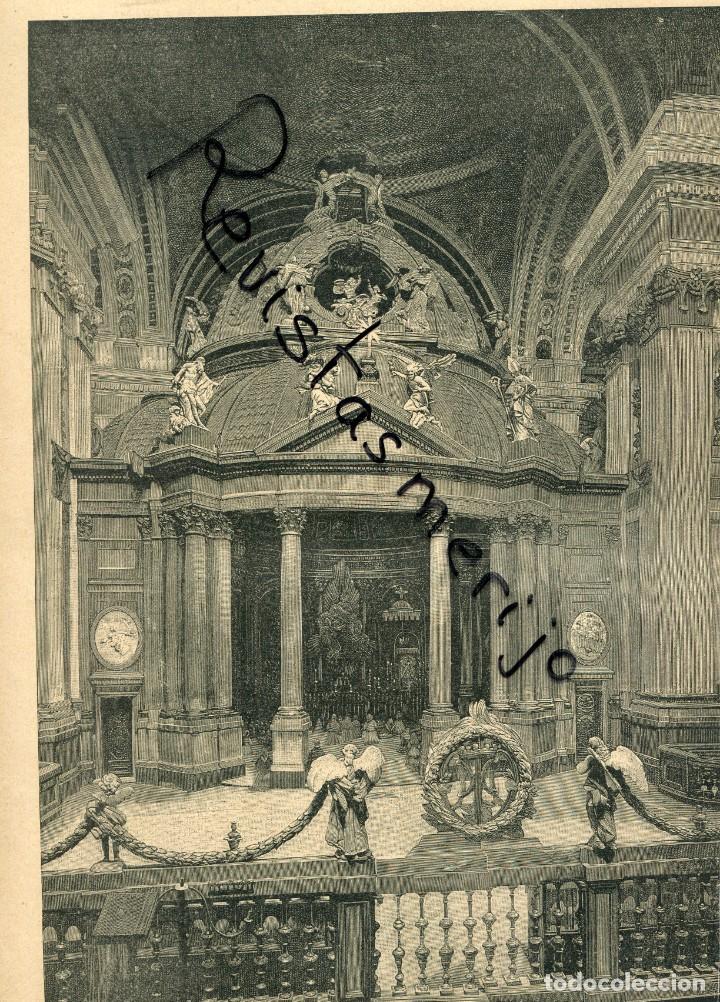 Sammeln von Zeitschriften und Zeitungen: REVISTA 1889 ALTAR NUESTRA SE&Ntilde;ORA DEL PILAR ZARAGOZA  DESEMBARCO DE CARBON PUERTO DE BARCELONA
