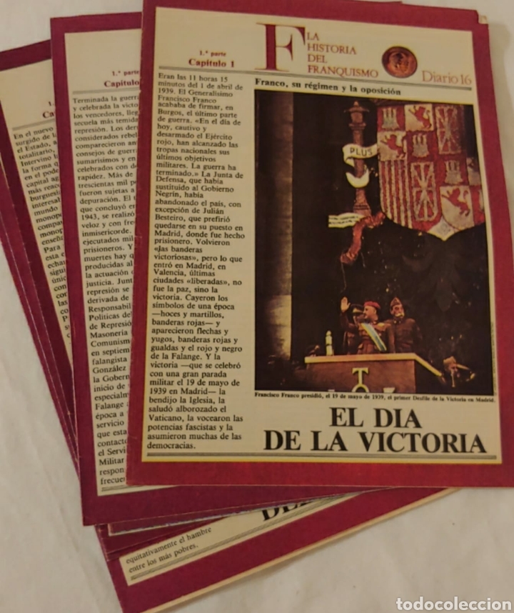 Coleccionismo de Revistas y Peri&oacute;dicos: Historia del Franquismo, 6 cap&iacute;tulos Revista diario 16.
