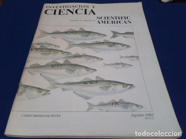 Collezionismo di Riviste e Giornali: REVISTA MENSUAL ( INVESTIGACION Y CIENCIA ) EDICCI&Oacute;N EN ESPA&Ntilde;OL AGOSTO 1982 SCIENTIFIC AMERICAN