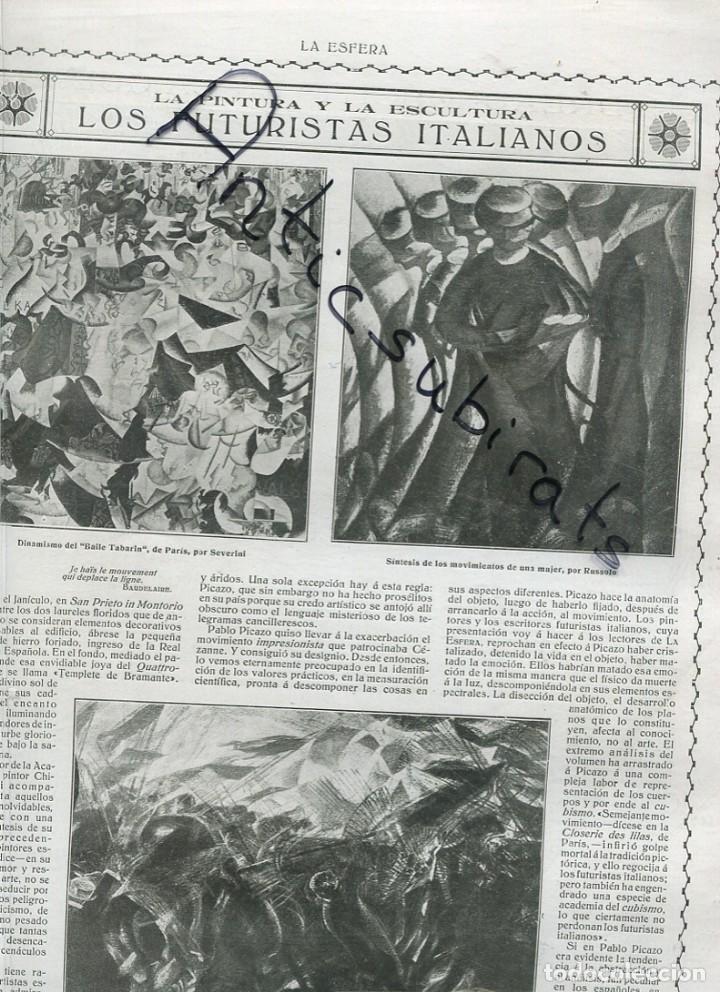 Coleccionismo de revistas y peri&oacute;dicos: REVISTA 1914 PINTORES FUTURISTAS DE ITALIA SEVERINI RUSSOLO CARRA BOCCIONI ECLIPSE DE SOL EN MADRID