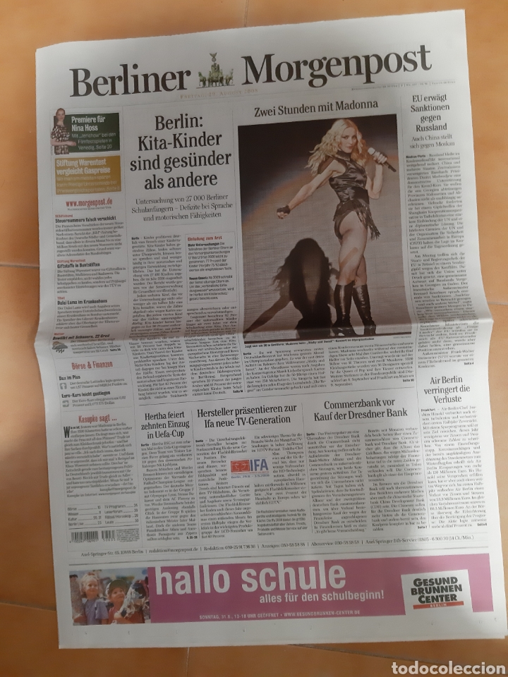 Coleccionismo de Revistas y Peri&oacute;dicos: MADONNA NEWSPAPERS REVISTA