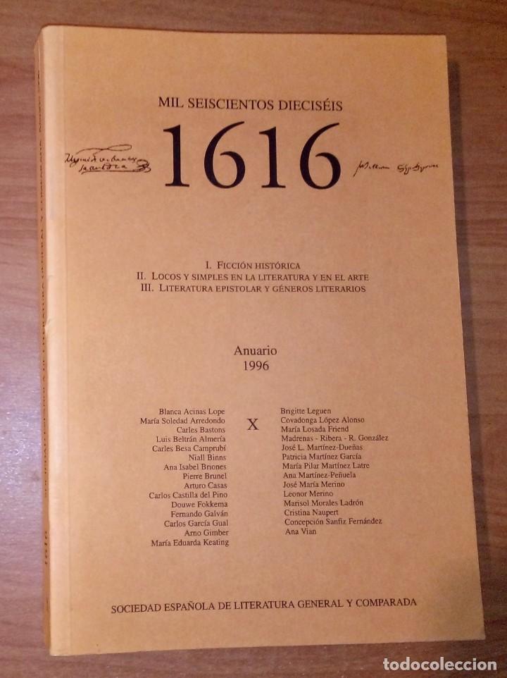Coleccionismo de Revistas y Peri&oacute;dicos: 1616. N&ordm; X. ANUARIO 1996 - FICCI&Oacute;N HIST&Oacute;RICA. LOCOS Y SIMPLES EN LA LITERATURA. G&Eacute;NERO EPISTOLAR