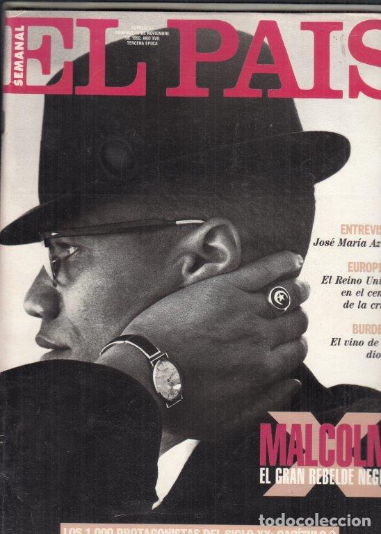 Coleccionismo de Revistas y Peri&oacute;dicos: REVISTA EL PAIS SEMANA N&ordm; 91 A&Ntilde;O 1992. JOSE MARIA AZNAR. MALCOLM. VINO BURDEOS.