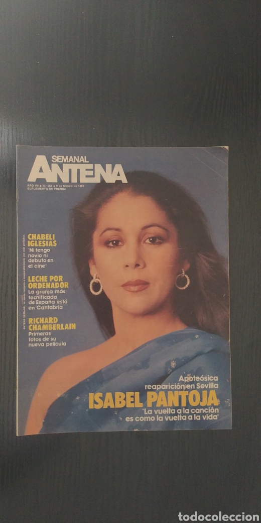 Coleccionismo de Revistas y Peri&oacute;dicos: Antena semanal. Isabel Pantoja