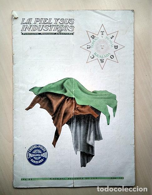 Coleccionismo de revistas y peri&oacute;dicos: Igualada 1929. La Piel y sus Industrias. Barcelona