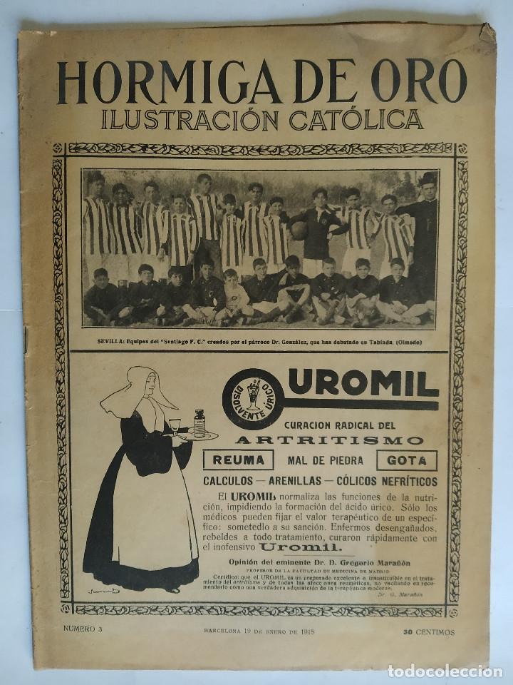 Coleccionismo de revistas y peri&oacute;dicos: LA HORMIGA DE ORO. 19 ENERO, 1918 - N&ordm; 3 MADRID, SABADELL, VALENCIA, BARCELONA, VER TODAS LAS FOTOS