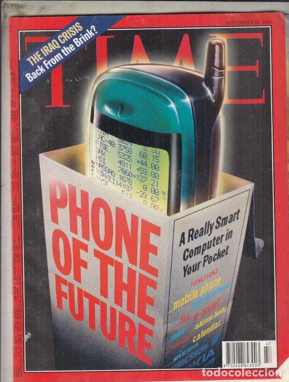 Coleccionismo de revistas y peri&oacute;dicos: REVISTA TIME 23 NOVIEMBRE A&Ntilde;O 1998. LA CRISIS IRANI. &iquest;DE REGRESO DEL BORDE? TEL&Eacute;FONO DEL FUTURO.