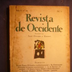 Coleccionismo de Revistas y Periódicos: REVISTA DE OCCIDENTE - NO. 1 - AÑO I - SEGUNDA ÉPOCA. REVISTA DE OCCIDENTE, MADRID, 1963. 1ª EDICIÓN