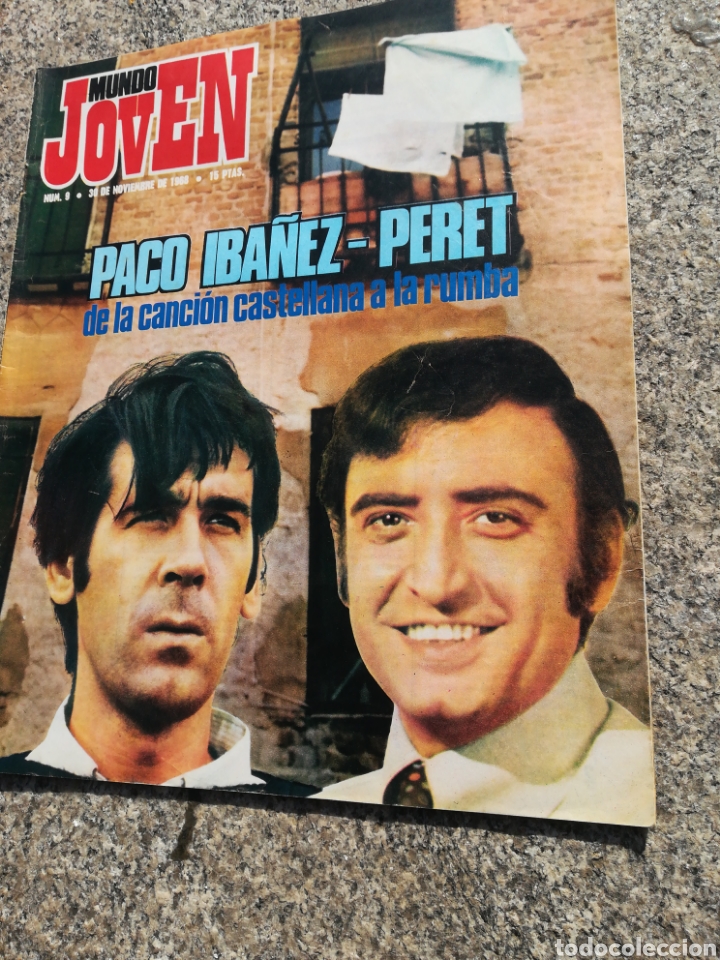 Coleccionismo de Revistas y Peri&oacute;dicos: Paco Ib&aacute;&ntilde;ez Peret Gianni Morandi el Cordob&eacute;s Mundo Joven n&uacute;mero 9 a&ntilde;o 1968