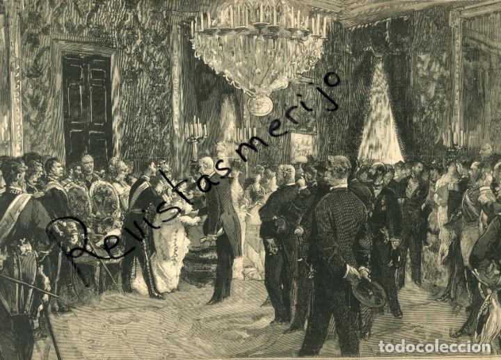 Sammeln von Zeitschriften und Zeitungen: REVISTA 1881 REAL PALACIO DE MADRID CEREMONIA  CRUZ DE LA VICTORIA PRINCESA DE ASTURIAS DE FERRANT