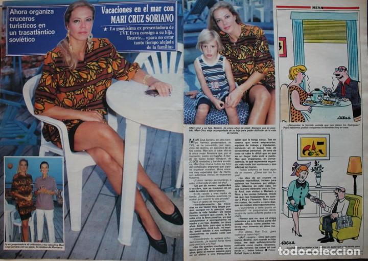 Coleccionismo de Revistas y Peri&oacute;dicos: RECORTE REVISTA SEMANA N&ordm; 2644 1990 MARI CRUZ SORIANO