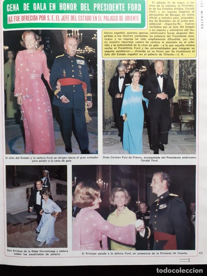 Collectionnisme de Revues et Journaux: familia real el presidente ford en espa&ntilde;a