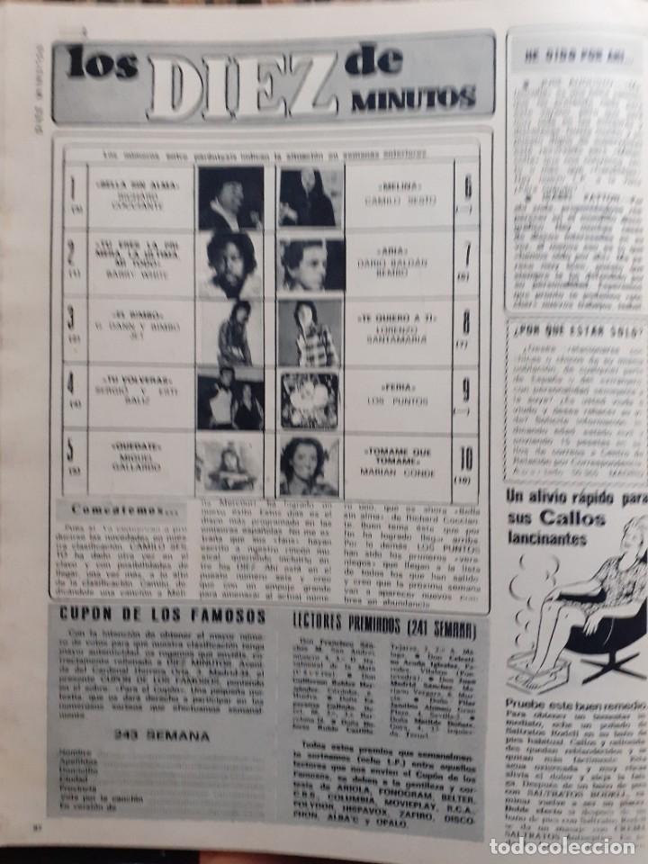 Coleccionismo de revistas y peri&oacute;dicos: lista de exitos  lorenzo santamaria los puntos camilo sesto