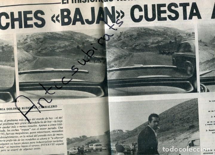 Coleccionismo de Revistas y Peri&oacute;dicos: REVISTA A&Ntilde;O 1977 MISTERIOS LOS COCHES BAJAN CUESTA ARRIBA EN BAJADA SERRANIA DE RONDA EL GUERNICA