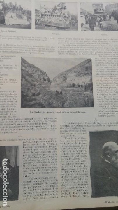 Collezionismo di Riviste e Giornali: RIO GUADALCACIN .ANGOSTURA DONDE SE HA DE CONSTRUIR LA PRESA PANTANO HOJA REVISTA A&Ntilde;O 1906