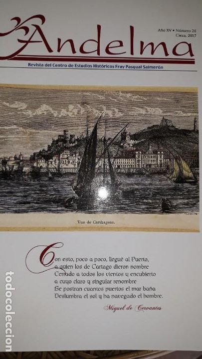 Coleccionismo de revistas y peri&oacute;dicos: ANDELMA 26 2017 ANTONETE G&Aacute;LVEZ CARTAGENA TOLOSANTOS &Aacute;NIMAS MAYORAJO EXILIADO CER&Aacute;MICA FIBRA SUFISMO