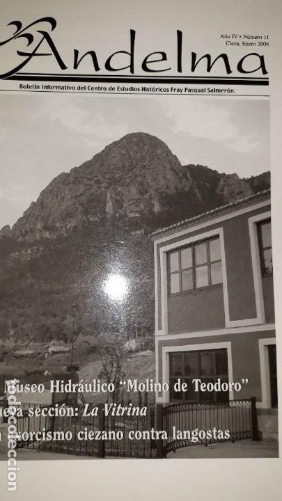 Collectionnisme de Revues et Journaux: ANDELMA 11 2006 MUSEO HIDR&Aacute;ULICO MOLINO EXORCISMO LUCERNA ER&Oacute;TICA CUBA CEREAL&Eacute;METRO ARQUEOLOG&Iacute;A SUBA
