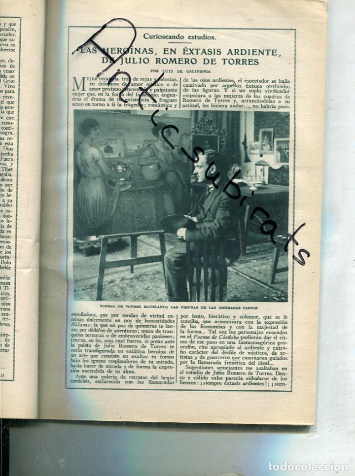 Coleccionismo de Revistas y Peri&oacute;dicos: REVISTA A&Ntilde;O 1925 JULIO ROMERO DE TORRES LIERGANES RIANCHO ONTANEDA DERAIN BARRADAS KIEVLER