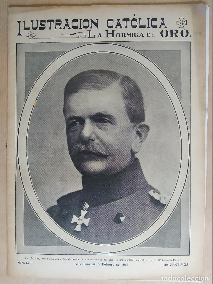 Coleccionismo de revistas y peri&oacute;dicos: LA HORMIGA DE ORO. A&Ntilde;O 1916. N&ordm; 9. E. BORRAS, VALENCIA MICALET Y SERRERIA ESTEBAN CABANES INCENDIO.