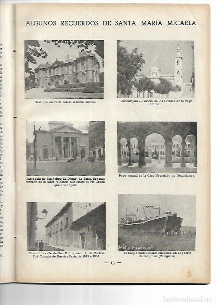 Collection Magazines and Newspapers: A&Ntilde;O 1950 SANTA MARIA MICAELA CENTENARIO DE LA FUNDACION DE LAS RELIGIOSAS ADORATRICES ALUMNAS CASAS